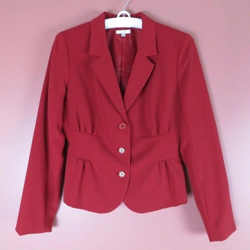 LKNW unique Cache Red blazer Jacket 2 XS